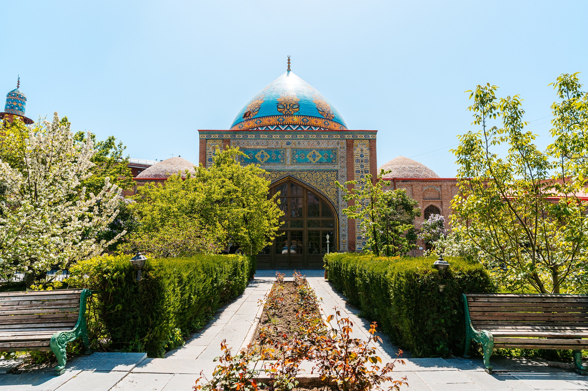 The Blue Mosque in Yerevan in Armenia.